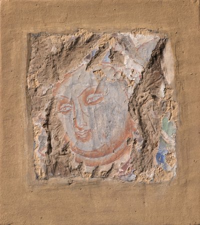 Hodet til en Buddha, ca. 6.-7. århundre. av Unbekannt