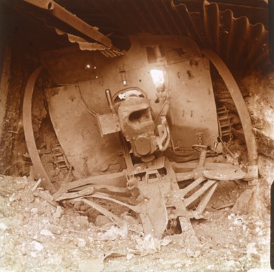 Tungt artilleri, Somme, Nord-Frankrike, 1916. av Unbekannt