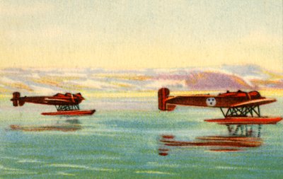 Heinkel HE 5 sjøfly brukt i søket etter Umberto Nobile, Nordpolen, 1928, 1932. av Unbekannt