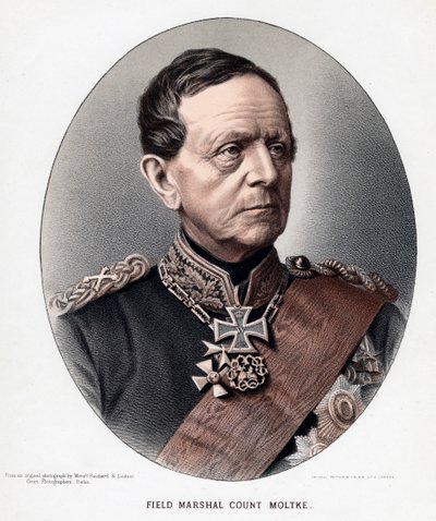Helmuth Karl Bernhard, grev von Moltke, prøyssisk general og statsmann, c1880 av Unbekannt