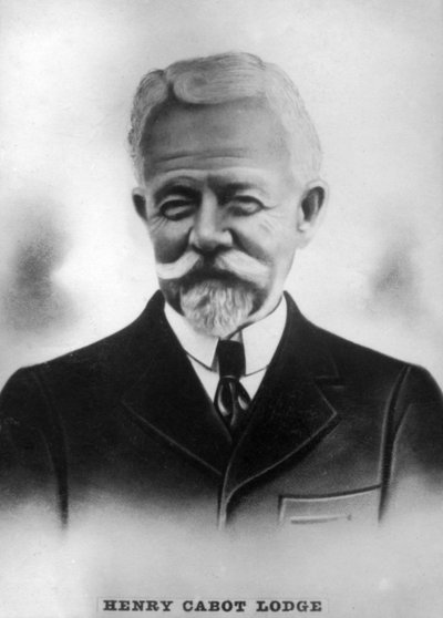 Henry Cabot Slim Lodge 1850-1924, amerikansk republikansk senator og historiker, c1910 av Unbekannt