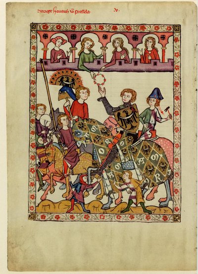 Henry IV Probus, hertug av Schlesia-Wroclaw fra Codex Manesse, mellom 1305 og 1340 av Unbekannt
