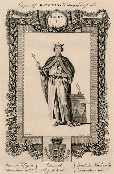 Henrik I, 1068-1135, c1787 av Unbekannt