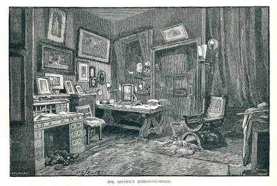 Henry Irvings Dressing Room, 1891 av Unbekannt
