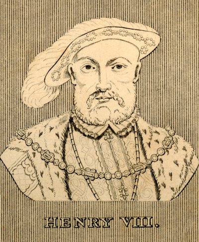 Henrik VIII, 1491-1547, 1830. av Unbekannt