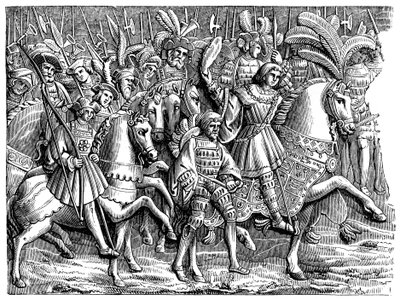 Henry VIII in the Field of the Cloth of Gold, 1520, 1870 av Unbekannt