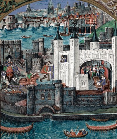 Henry VII ved Tower of London, 1485-1509 av Unbekannt