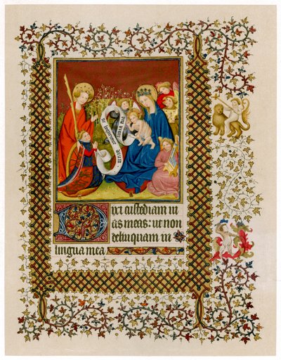 Henry VI før jomfruen og barnet, c1420 av Unbekannt