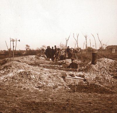 Skjult batteri, c1914-c1918 av Unbekannt