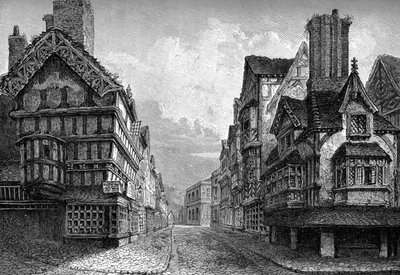High Street, Shrewsbury, 1825 1893 av Unbekannt