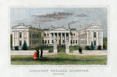 Highbury College, Islington, London, midten av 1800-tallet av Unbekannt