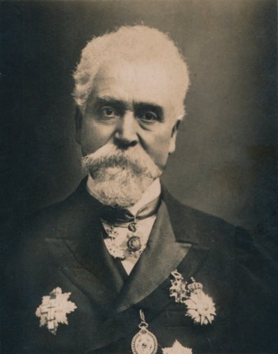 Hiram Stevens Maxim, 1840-1916. Amerikanskfødt britisk oppfinner og ingeniør, 1894-1907 av Unbekannt