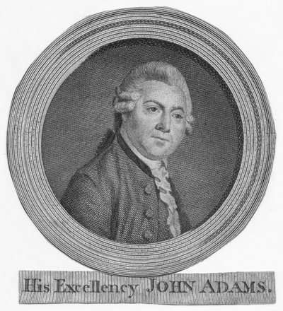 Hans eksellens John Adams, c1783. av Unbekannt