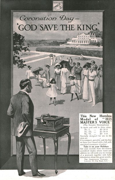Hans Masters Voice-annonse, 1911. av Unbekannt