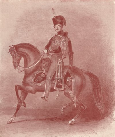 Hans Kongelige Høyhet Prins Albert, oberst av de 11. husarer, 1800-tallet, 1909 av Unbekannt