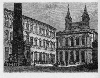 Historien om det gamle Roma. Archbasilica of St. John Lateran er katedralkirken til bispedømmet Roma og det offisielle kirkelige setet til biskopen av Roma, som er paven. av Unbekannt