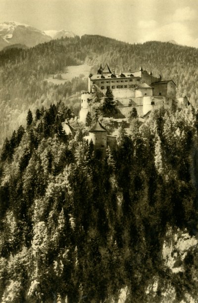 Hohenwerfen slott, Werfen, Østerrike, c1935. av Unbekannt