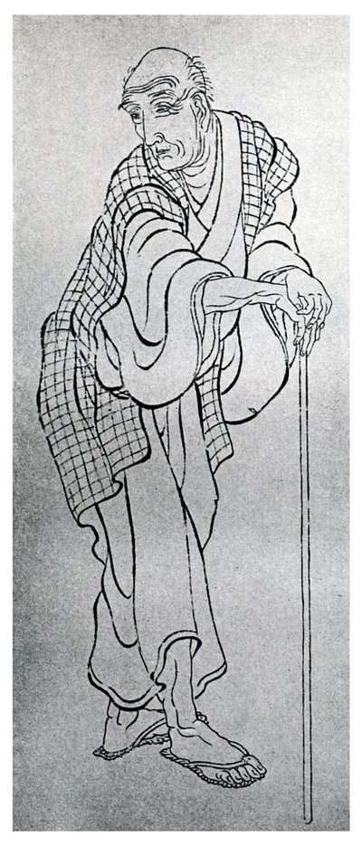 Hokusai, japansk kunstner, 1839 1956 av Unbekannt