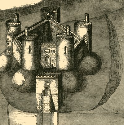 Holt Castle, i 1610, 1898. av Unbekannt