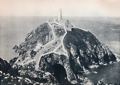 Holyhead - The South Stack, fyrtårn, 1895 av Unbekannt
