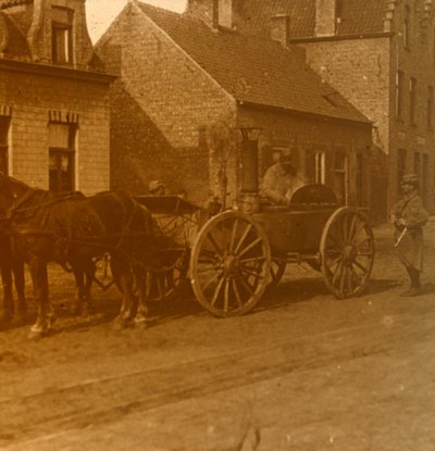 Hestetrukket kjøkken, c1914-c1918 av Unbekannt