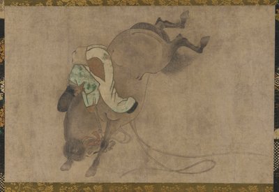 Hest og rytter, Momoyama-perioden, 1568-1615. av Unbekannt