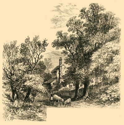 Hus på Craven Hill i 1760, c1876. av Unbekannt