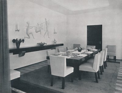 Hus i Bucuresti av Rudolf Frankel - Spisestuen, 1942 av Unbekannt