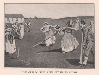 Hvordan sykepleierne våre holder seg i form i krigstid, 1901 1912 av Unbekannt