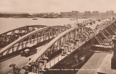 Howrah Floating Bridge, Calcutta, c1905 av Unbekannt