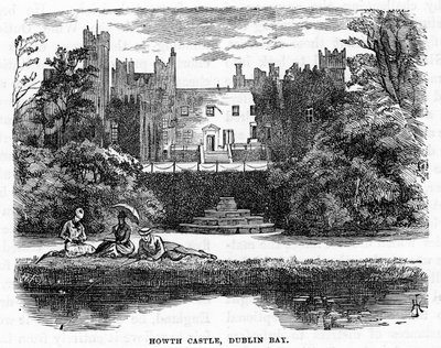 Howth Castle, Dublin Bay, 1800-tallet av Unbekannt