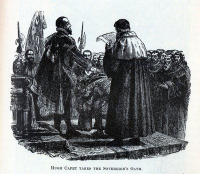 Hugh Capet avlegger Sovereigns Oath, 1882 av Unbekannt