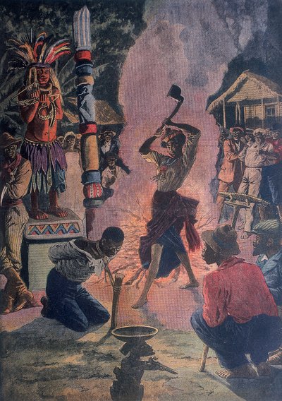 Menneskeofring, Lafayette, Louisiana, USA, 1912 av Unbekannt