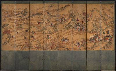Jaktscene, 1800-tallet. av Unbekannt