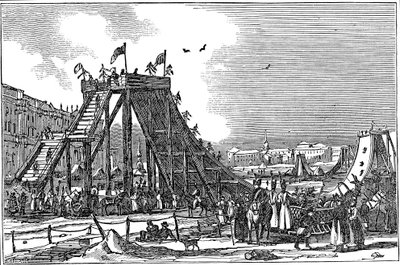 Ice Mountain, kunstig sledekjøring, Russland, 1833 av Unbekannt
