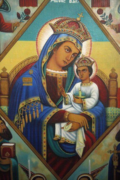 Ikon i Beta Maryam Mausoleum, Addis Abeba, Etiopia av Unbekannt