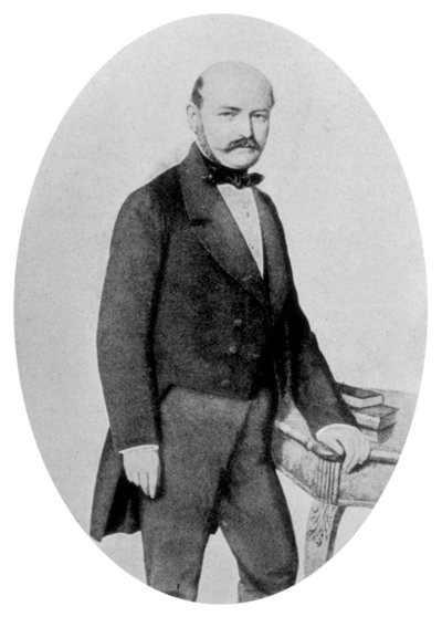 Ignaz Philip Semmelweis 1818-1865, ungarsk fødselslege, 1800-tallet av Unbekannt