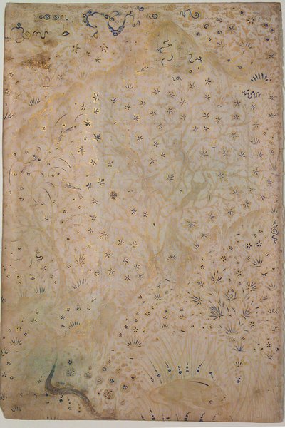 Illuminated Leaf, Iran, 1500-tallet. av Unbekannt