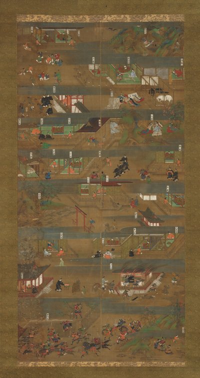 Illustrert biografi om prins Shotoku Shotoku Taishi e-den, 1300-tallet. av Unbekannt