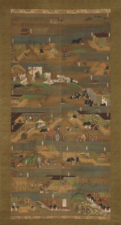 Illustrert biografi om prins Shotoku Shotoku Taishi e-den, 1300-tallet. av Unbekannt