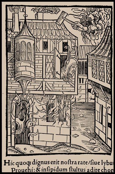 Illustrasjon til boken Ship of Fools av Sebastian Brant, 1497. av Unbekannt