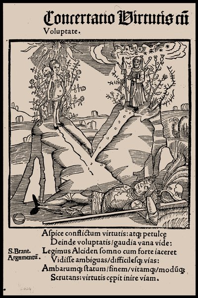 Illustrasjon til boken Ship of Fools av Sebastian Brant, 1497. av Unbekannt