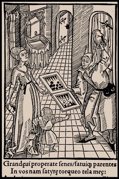 Illustrasjon til boken Ship of Fools av Sebastian Brant, 1497. av Unbekannt