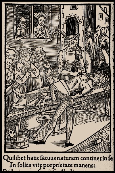 Illustrasjon til boken Ship of Fools av Sebastian Brant, 1497. av Unbekannt