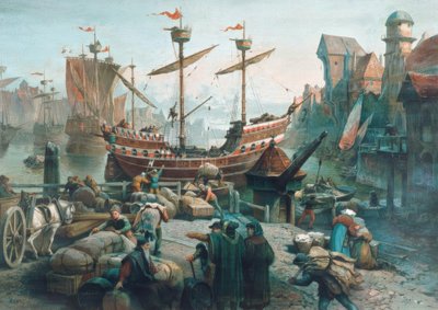 I havnen i en hansaby av Unbekannt