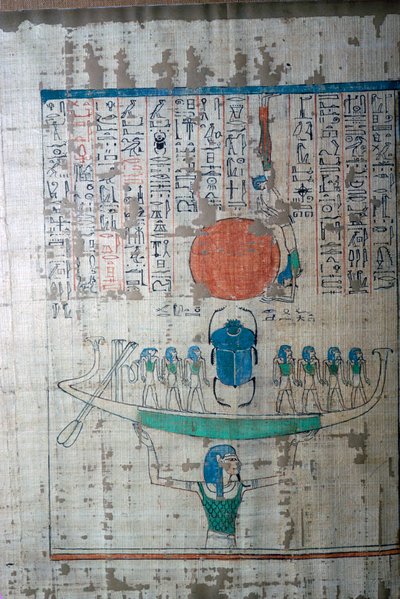 Bilde av den egyptiske kreative myten fra Papyrus of Anhai av Unbekannt