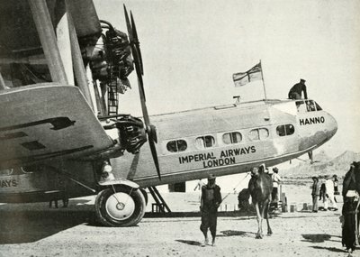 Imperial Airways Handley-Page HP 42 biplan Hanno, Gwadar, Baluchistan, c1931-c1940 1946. av Unbekannt