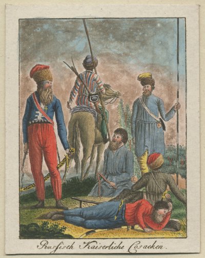 Keiserlige russiske kosakker, 1799 av Unbekannt