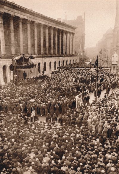 I Birmingham: Kong Edward VIII. proklamert i den nest største byen i England, 1936 av Unbekannt