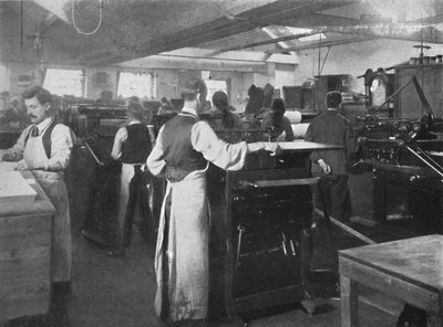 I maskinrommet, 1916 av Unbekannt